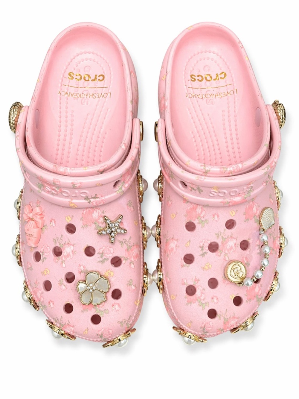 Crocs x Love Shack Fancy NEW Classic Clog Shoes 9 - Picture 2 of 9